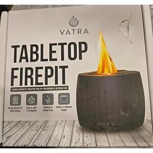 TABLETOP FIRE PIT, MATTE BLACK, MODERN